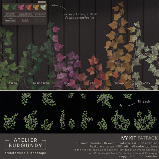 Ivy Kit . FATPACK _ Materials + PBR