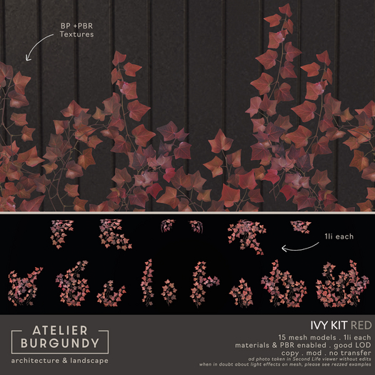 Ivy Kit . Red _ Materials + PBR