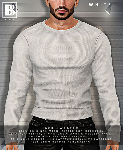 [BB] Jack Sweater - White