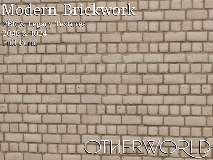 Otherworld PBR Materials - Modern Brickwork CMT