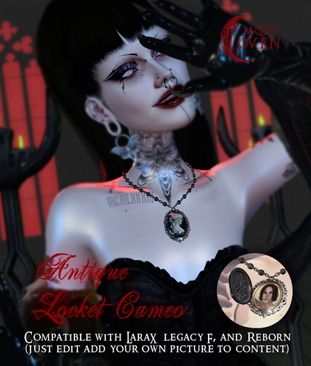Moon Coven: Antique Locket Cameo 02