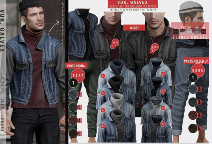 VUK. Galvex Pants Rolled Up  V2