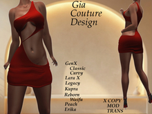 "GCD" Elizabeth Silk Dress Red