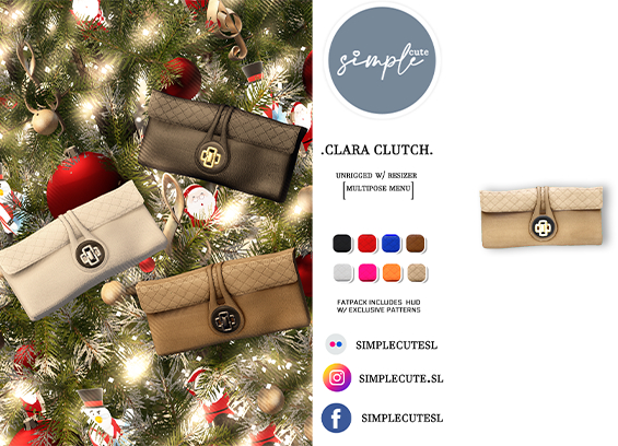 [simpleCUTE] Clara Clutch -  Nude  /ADD ME//
