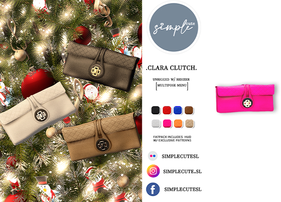 [simpleCUTE] Clara Clutch -  Pink  /ADD ME//