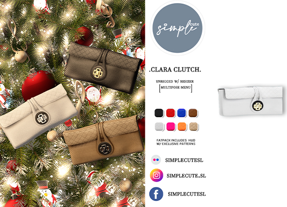 [simpleCUTE] Clara Clutch -  White   /ADD ME//