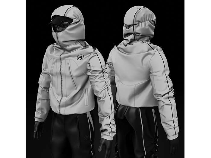 [R8TERZ] Jason Set Jacket White