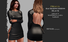Praga Backless Dress - Black