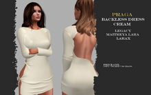 Praga Backless Dress - Cream