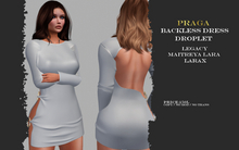 Praga Backless Dress - Droplet