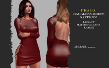 Praga Backless Dress - Saffron