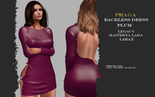 Praga Backless Dress - Plum