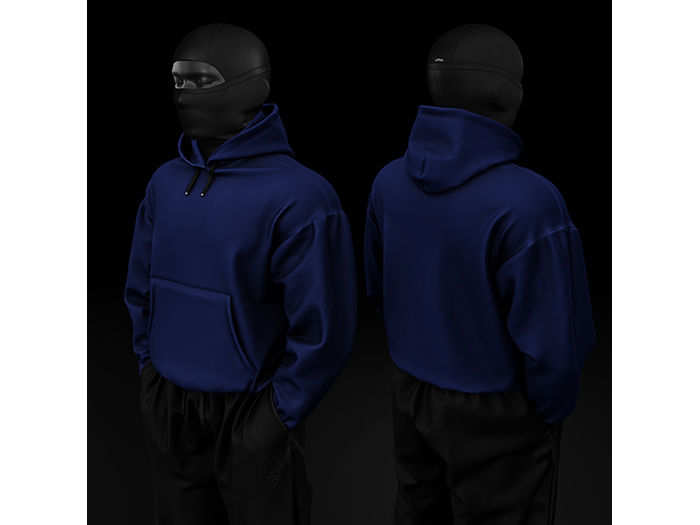 [R8TERZ] Nino Set Hoodie (Down) Blue