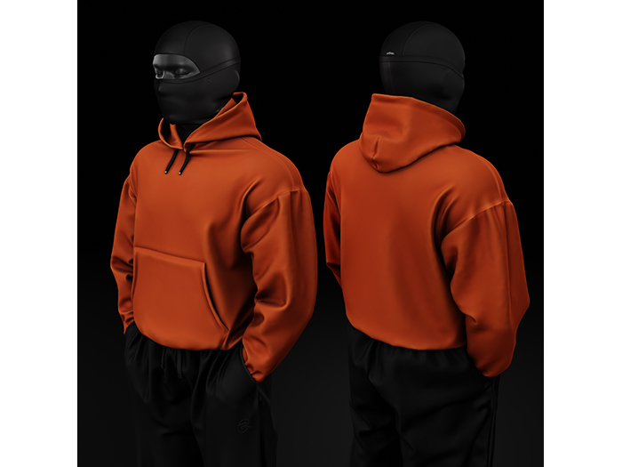 [R8TERZ] Nino Set Hoodie (Down) Orng