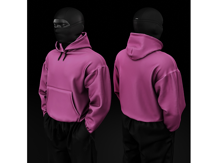 [R8TERZ] Nino Set Hoodie (Down) Pink
