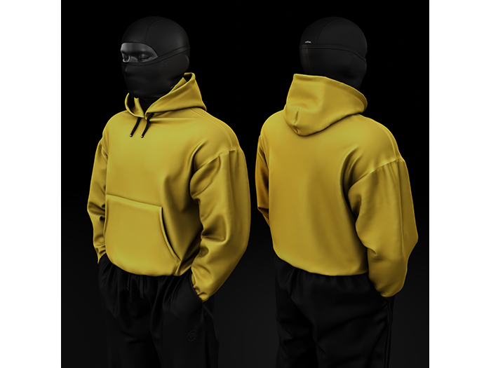 [R8TERZ] Nino Set Hoodie (Down) Yellow