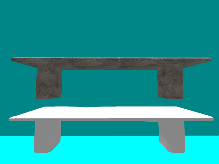 stone park bench