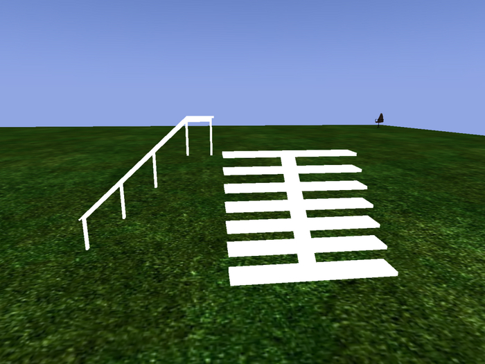 staircase with handrail