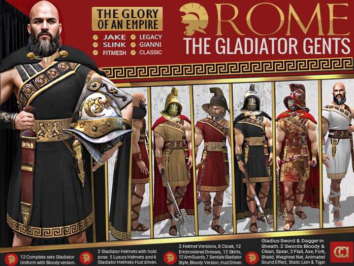 [CA] ROME THE GLADIATOR GENTS