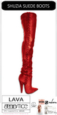 Baiastice_Shuzia Suede Boots-Lava