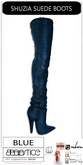 Baiastice_Shuzia Suede Boots-Blue