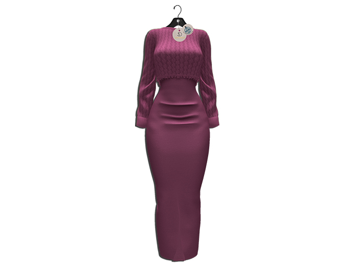 SENTINUS- Seriz Dress Pink-Pink