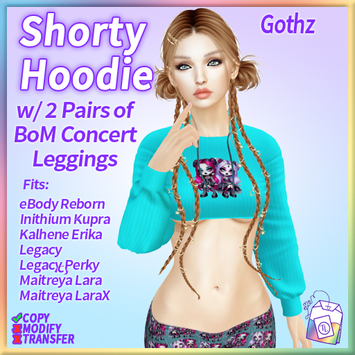 ~TL~ Shorty Hoodie 2.0 Gothz