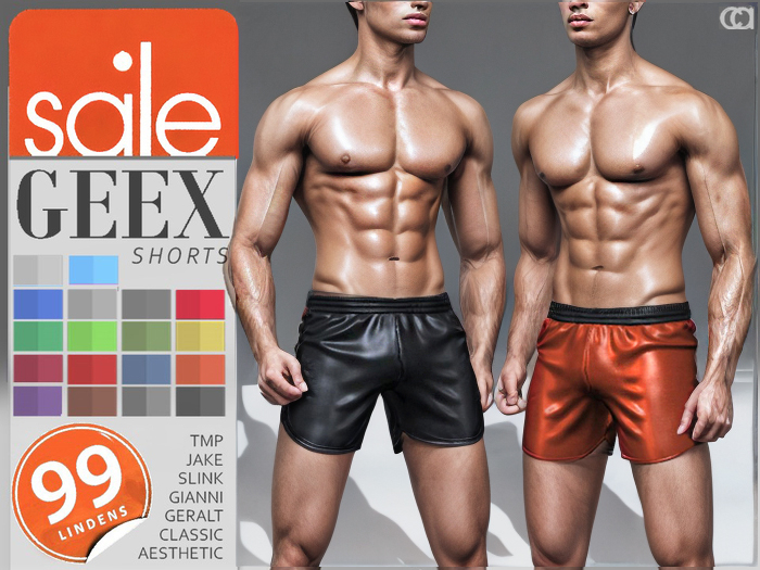 [CA] PROMO GEEX LEATHER SHORTS LATEX