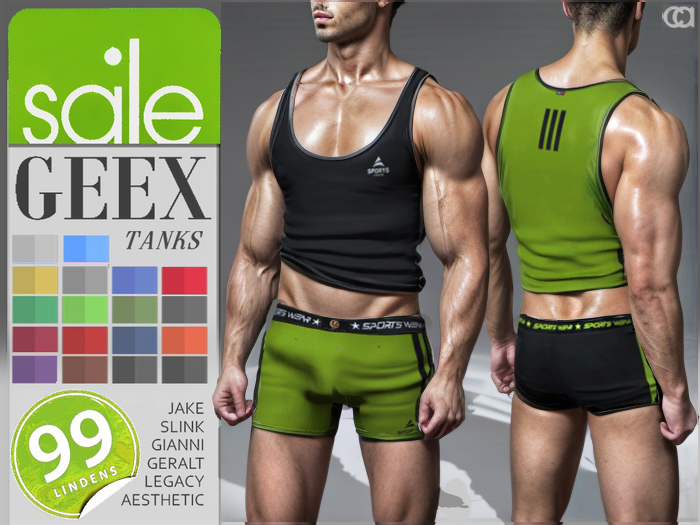 [CA] PROMO GEEX HOT TANK SHIRT SPORT