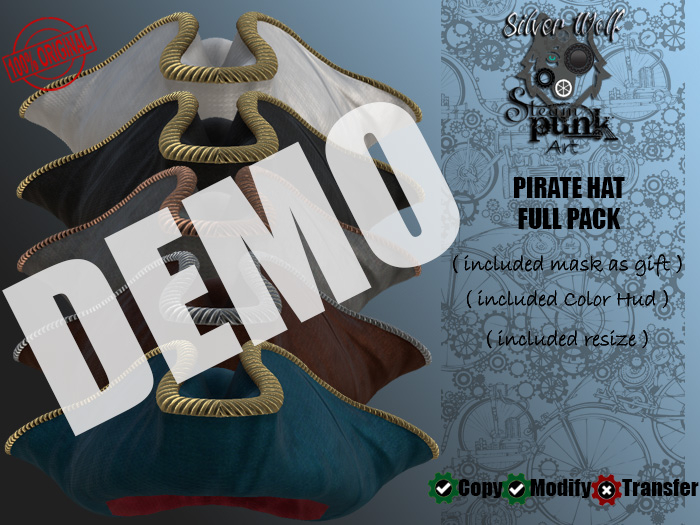 SW - Steampunk Pirate Hat Full Pack DEMO (Box)