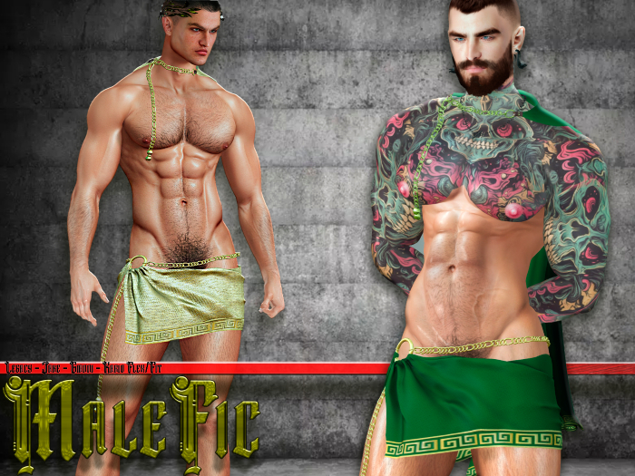 !!MaleFic Zeus Outfit - Green