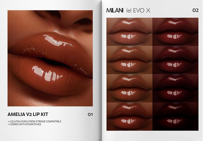 MILANI - "AMELIA V2" LIP KIT / FATPACK