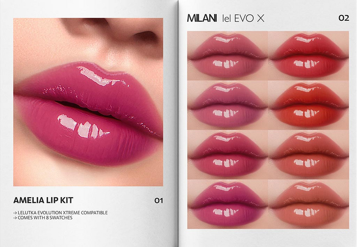 MILANI - "AMELIA" LIP KIT / FATPACK