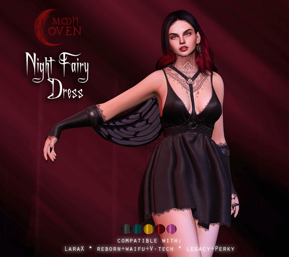 Moon Coven: Night Fairy Dress (DEMO)