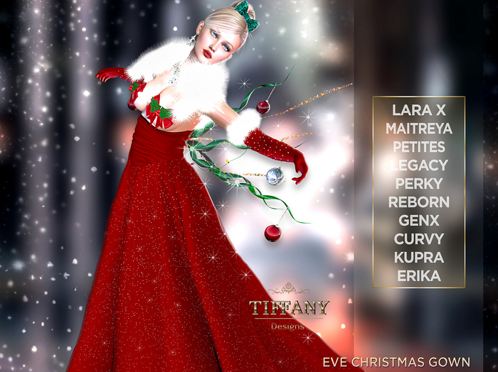 ::TD:: Eve Christmas Gown [Mesh] + Lara X