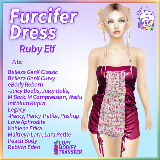 ~TL~ Furcifer Dress Ruby Elf