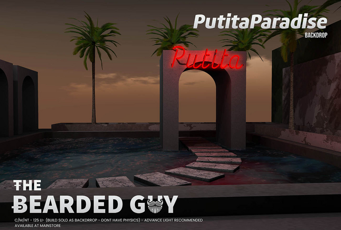 Putita Paradise Backdrop - The Bearded Guy