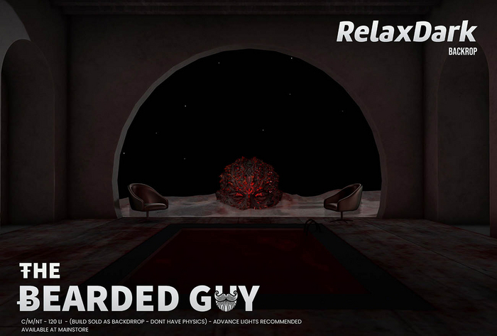Relax Dark Backdrop - The Bearded Guy