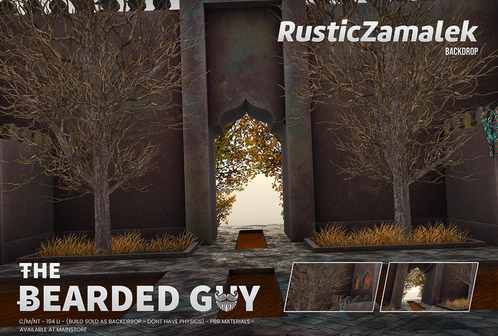  Rustic Zamalek Backdrop PBR - The Bearded Guy