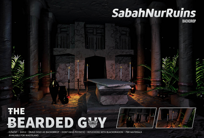 SabahNur Ruins Backdrop - The Bearded Guy