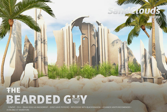 Sand Clouds Backdrop - The Bearded Guy
