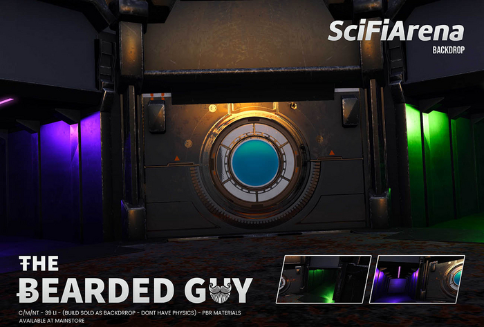 Sci Fi Arena Backdrop PBR - The Bearded Guy