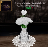 ~WiRa~ Carnation Vase (White) (BOX)