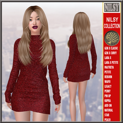 RED SEQUIN DRESS