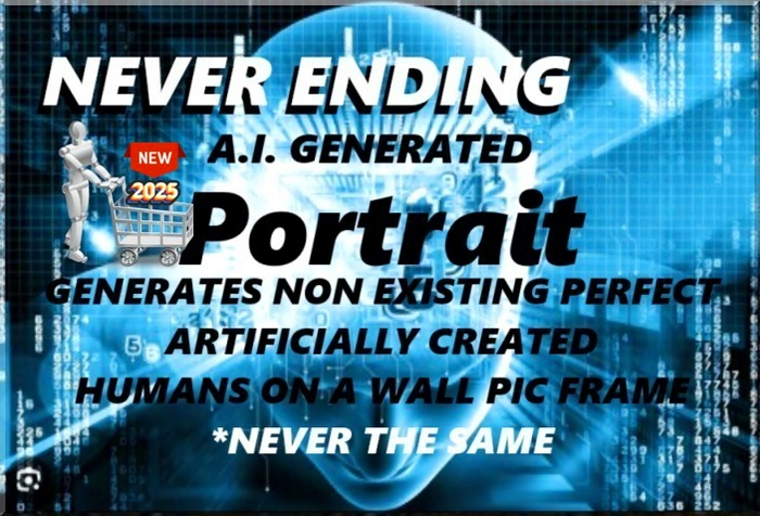 (BOX) NEVER ENDING A.I. GENERATED PICTURE FRAME