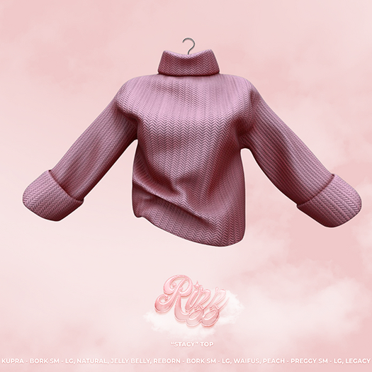 "RIZZ" X "STACY" SWEATER - GUM