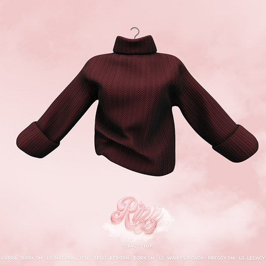 "RIZZ" X "STACY" SWEATER - RED VELVET