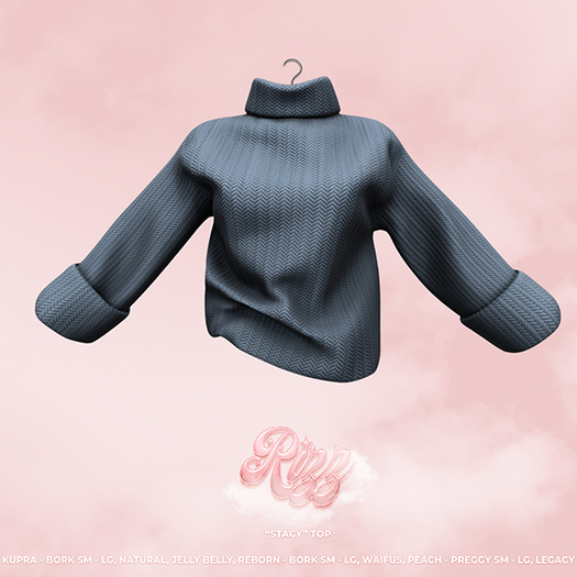 "RIZZ" X "STACY" SWEATER - SKY