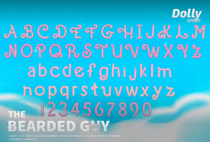 Pack Dolly Alphabet - The Bearded Guy