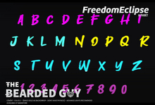 Pack Freedom Eclipse Neon Alphabet - The Bearded Guy